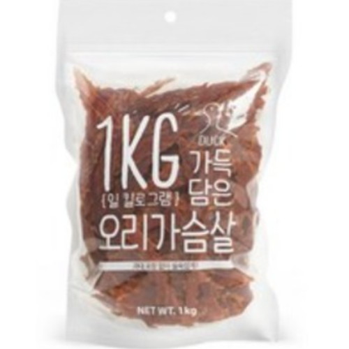 더주스 슈퍼츄 일킬로그램 가득 담은 오리가슴살 1kg