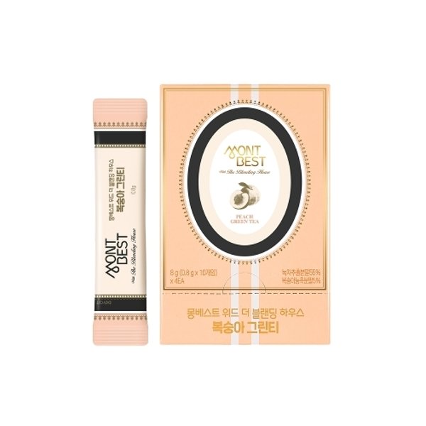 몽베스트  위드 더 블랜딩 하우스 복숭아 그린티 10개입