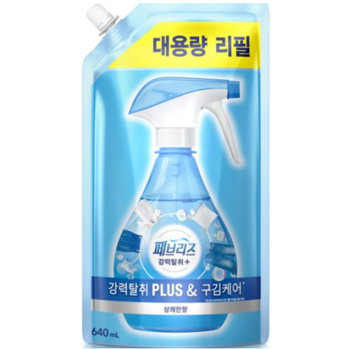 페브리즈 강력탈취 상쾌한 향 리필 640ml