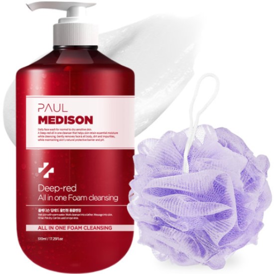 폴메디슨 딥레드 올인원 폼클렌징 510ml