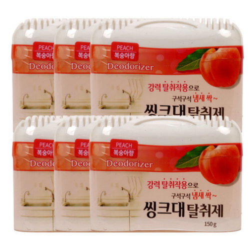 해피룸코리아 싱크대 탈취제 복숭아향 150g [6개] - 에누리 가격비교
