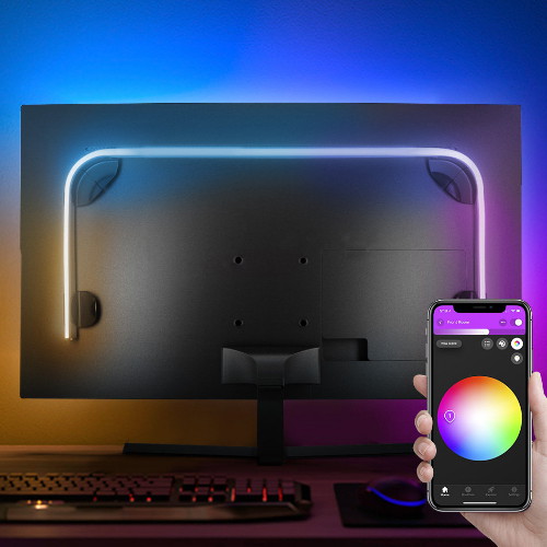 필립스  LED hue play 그라디언트 PC 라이트스트립 24-27인치 모니터용