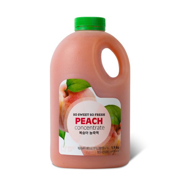 스위트컵  복숭아 농축액 1.9kg