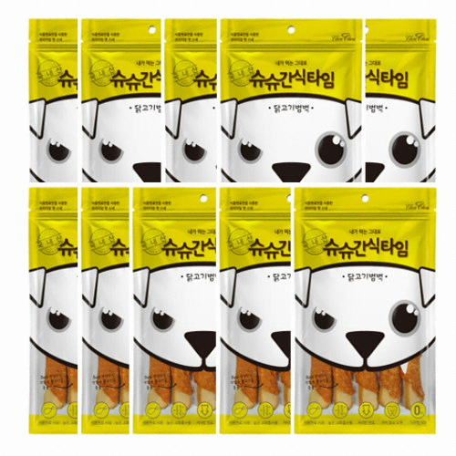 제일펫푸드 슈슈 간식타임 닭고기 범벅 120g [10개] - 에누리 가격비교