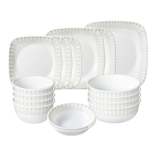 코렐 그램그린 사각 4인 홈세트 16P