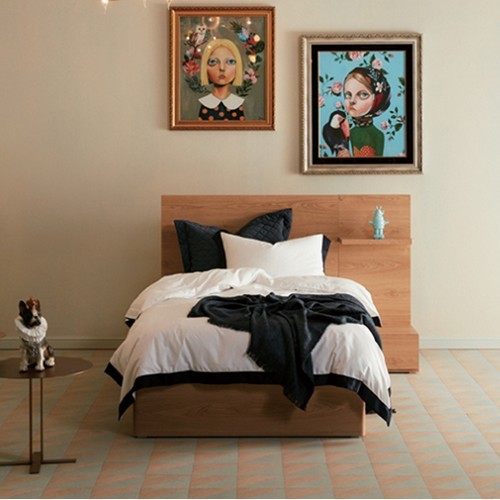 시몬스 D2178A 침대 SS 레귤러 타입+협탁