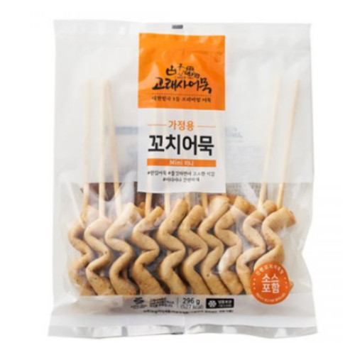 늘푸른바다 고래사어묵 가정용 꼬치어묵 296g