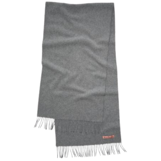 아크네스튜디오 내로우 울 프린지 스카프_CA0210