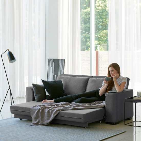 한샘 매그 라운지 패브릭 소파베드 3인용