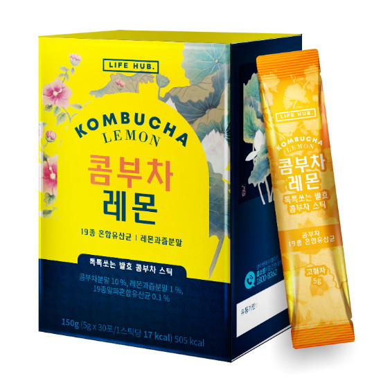 에프엔디  라이프허브 콤부차 레몬 5g 30개입