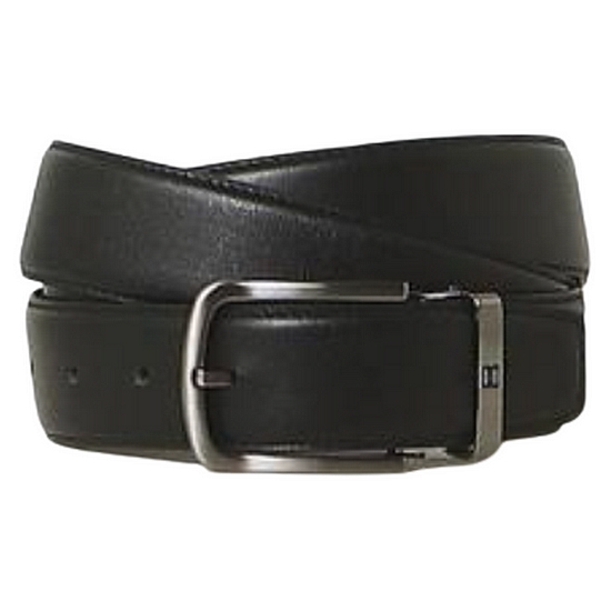닥스 남성 버클 DD 로고 음각 소가죽 벨트_DBBE3E045BK