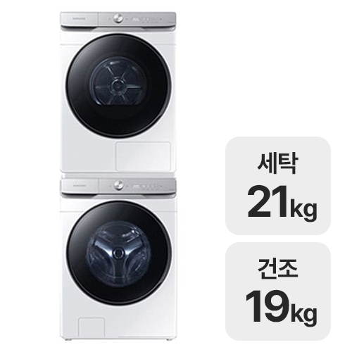 삼성전자 그랑데 AI WF21T6500KW + DV19T8745BW