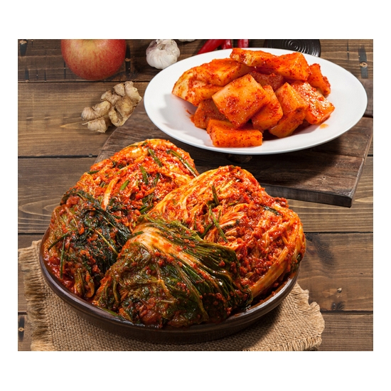 씨알에프앤씨 깐깐 송도순 포기김치 5kg+석박지 3kg [1개] - 에누리 가격비교