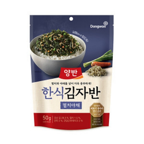 동원F&B  한식 김자반 멸치야채 50g