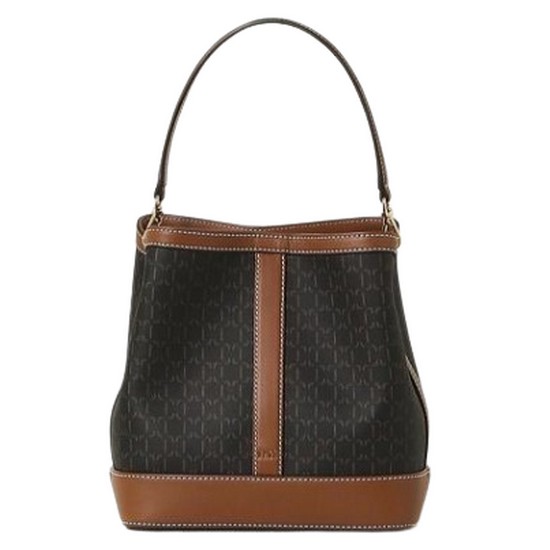 닥스 바넷 DD패턴 가죽배색 스몰 버킷백_DCBA3E868W3