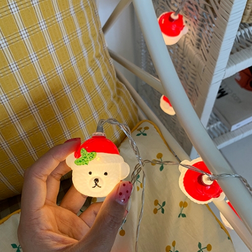 메종드알로하  LED 산타곰 줄램프