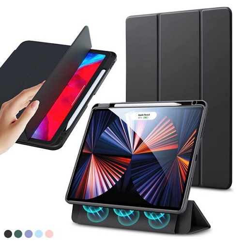 수나르  iPad 10세대 탈부착 커버 펜홀더 투명 케이스