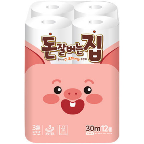 돈잘버는집 30m (12롤) [4팩] - 에누리 가격비교