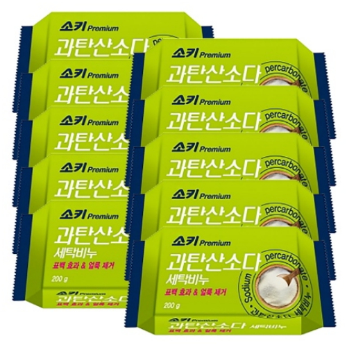 무궁화 소키 프리미엄 과탄산소다 세탁비누 200g