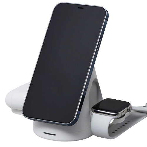 스마트한  한뼘앞선생활 15W 3in1 맥세이프 무선충전기 3in1WCS