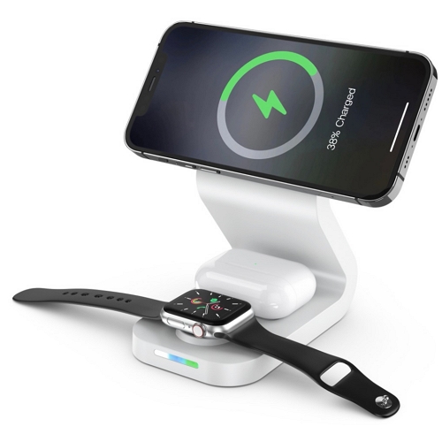 연화미디어  햅시 3in1 맥세이프 무선충전기 YMQ51