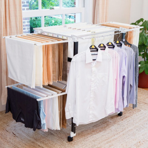 올맘  유러피안 빨래건조대 블랙&화이트