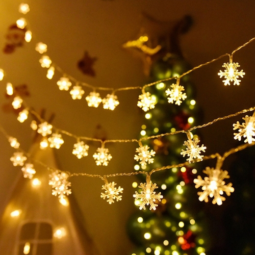 모나코올리브  LED 크리스마스 눈꽃 전구 3M