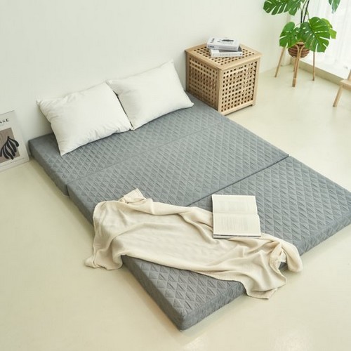 잠스쿨 단단한 3단 접이식 토퍼 매트리스 MS