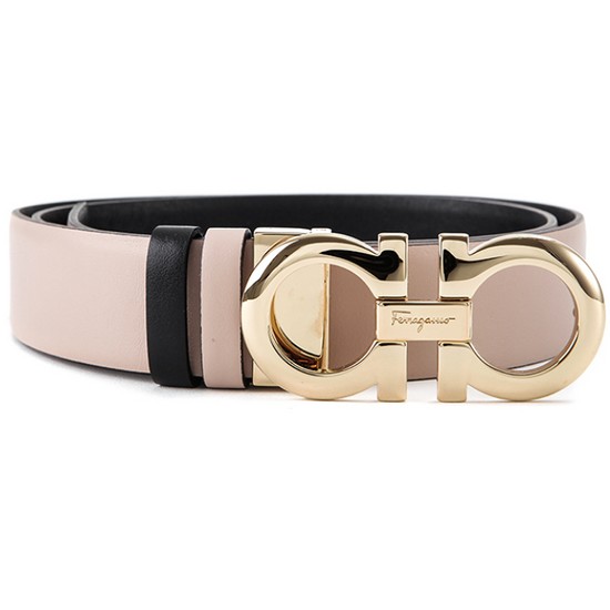 페라가모 여성 간치니 양면벨트_23 A564 18 0593873 NEW BISQUE