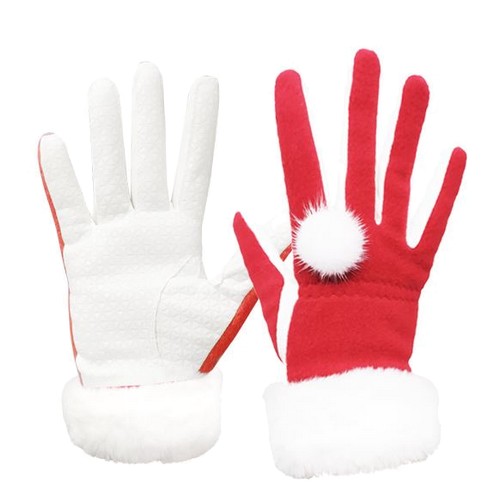 데니스골프  밍크방울 겨울 방한 여성용 골프장갑 양손