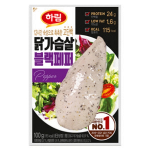 하림  닭가슴살 블랙페퍼 100g
