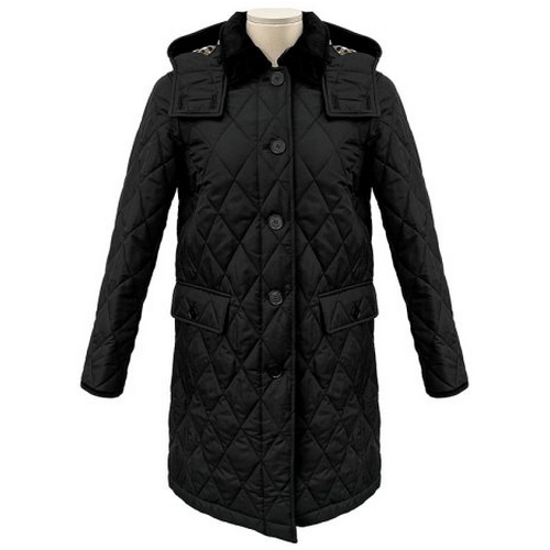 버버리 여성 데레헴 퀼팅 롱자켓 80571691