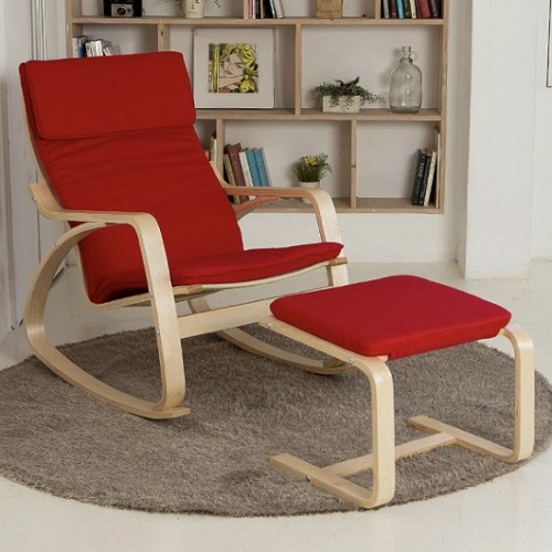 일루일루 실론 흔들 패브릭 의자 1인용