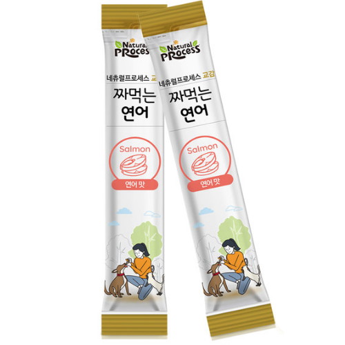 대한사료 네츄럴프로세스 교감 짜먹는스틱 연어 30p