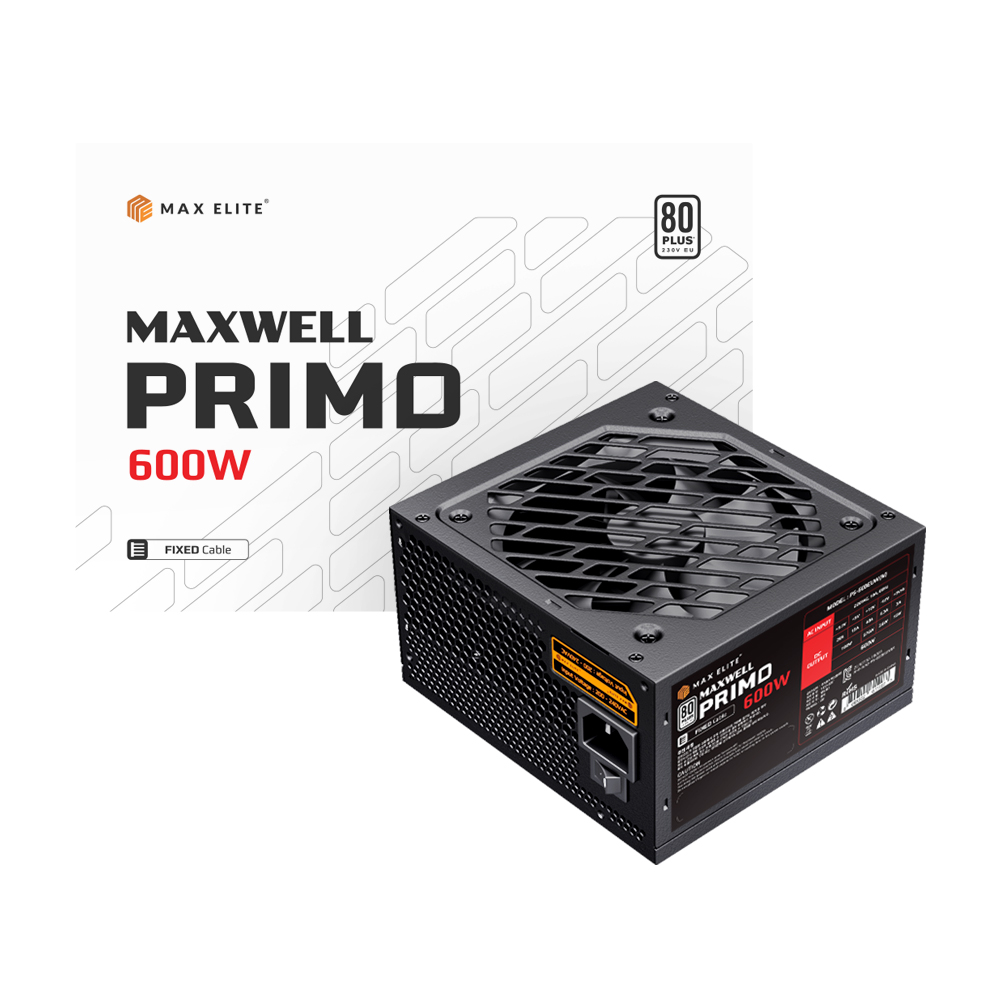 맥스엘리트 MAXWELL PRIMO 600W 80PLUS스탠다드 플랫