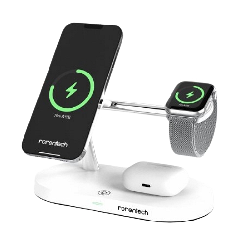 로랜텍  3in1 맥세이프 무선충전기