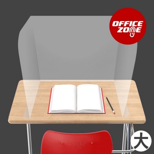 오피스존 투명 3단 가림막 칸막이 대형