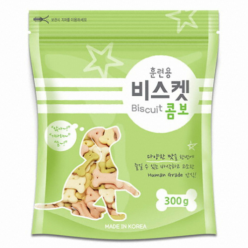 바우와우 훈련용 비스켓 콤보 300g