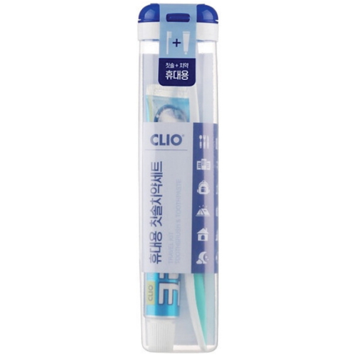 크리오  휴대용 칫솔치약 세트