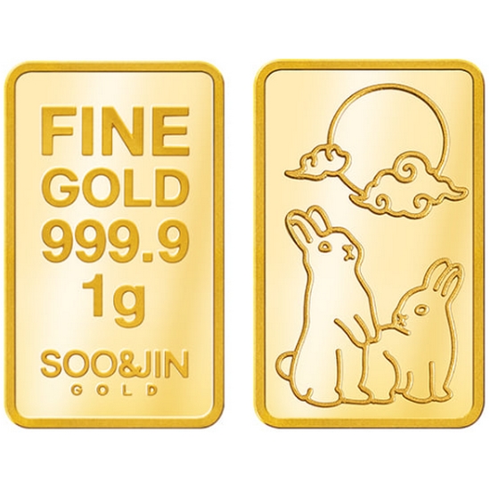 수앤진골드  토끼 골드바 24K 순금 1g