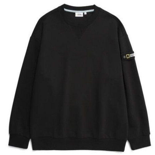 내셔널지오그래픽 라르가 세미 오버핏 와펜 맨투맨 티셔츠 N231USW902