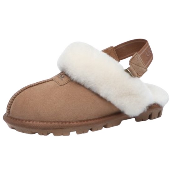 UGG 남녀공용 스트랩 양털 슬리퍼_AS2046
