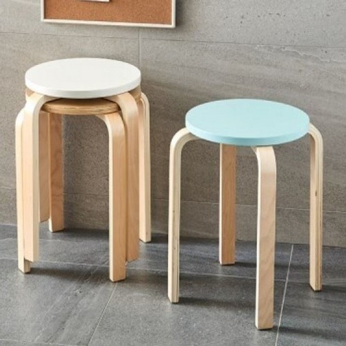 한샘  NEW 마리4 라운드 스툴 원목의자