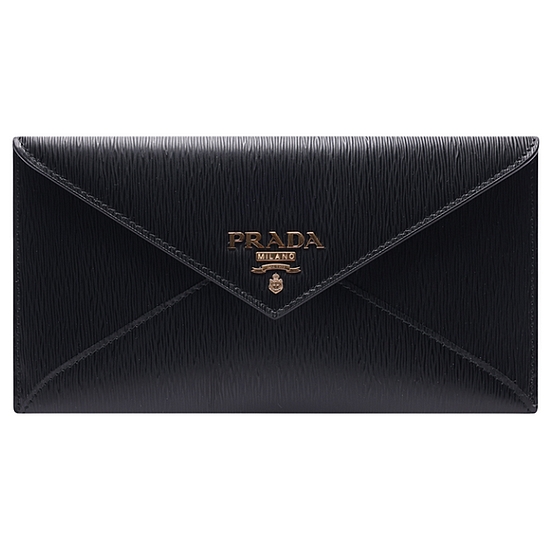 프라다 비텔로 금장로고 장지갑_1MF175 2B6P F0002