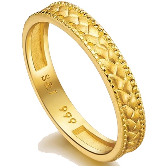 수앤진골드  니트 레이어드 반지 3.75g