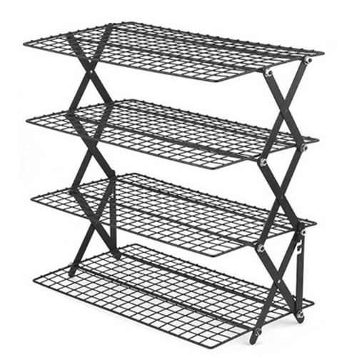 캠핑문  캠핑 폴딩 아이언메쉬4단 선반