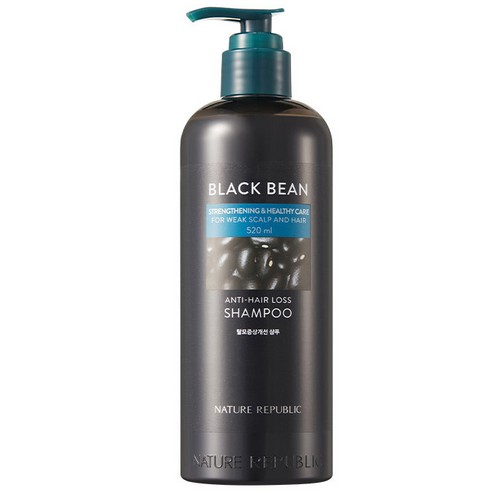 네이처리퍼블릭 블랙 빈 안티 헤어로스 샴푸 520ml