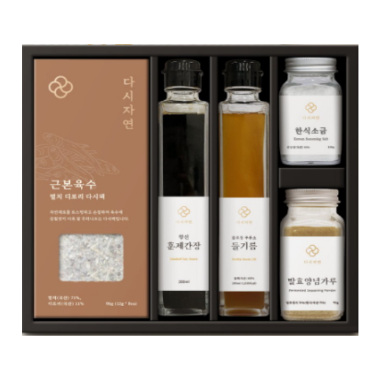 우리찬 다시자연 맛의 방주 조미료 5종세트 9호