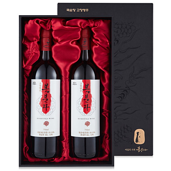 국순당 고창명주 고창명주 복분자주 750ml 선물세트 2호