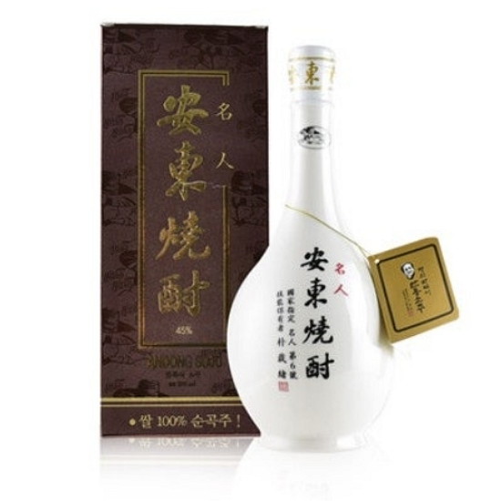 명인안동소주 박재서 명인 안동소주 45도 호리병 선물세트 800ml